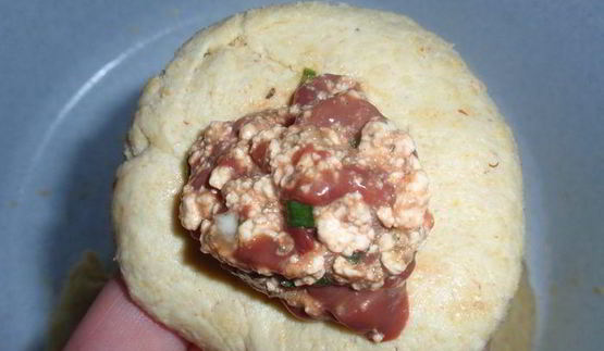 баоцзы с печенью и творогом