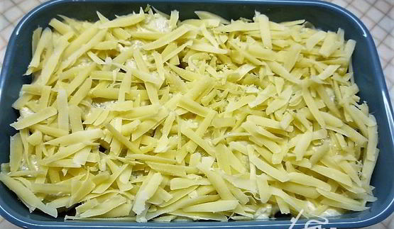 гратен с печенью индейки