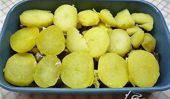 гратен с печенью индейки