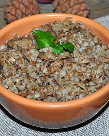 Рецепт гречи с куриной печенью