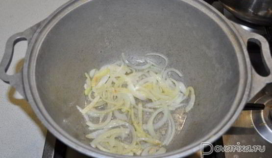 греча с куриной печенью