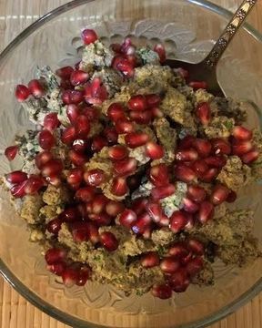 Кучмачи — печень и сердце курицы с орехами