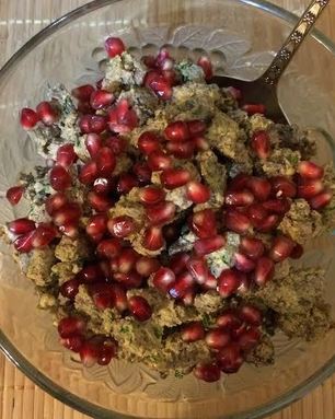 Кучмачи — печень и сердце курицы с орехами