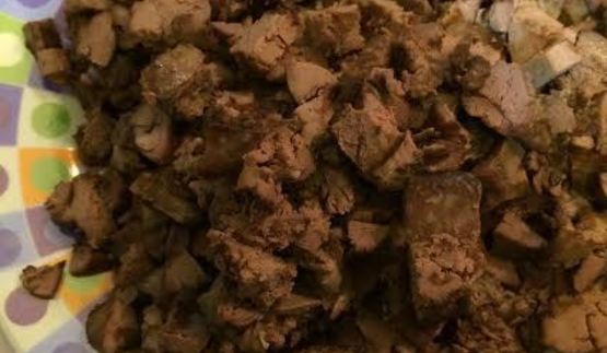 кучмачи — печень и сердце курицы с орехами