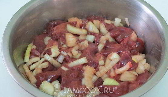 куриная печень с картошкой в духовке