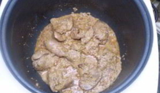 куриная печень в сливках в мультиварке