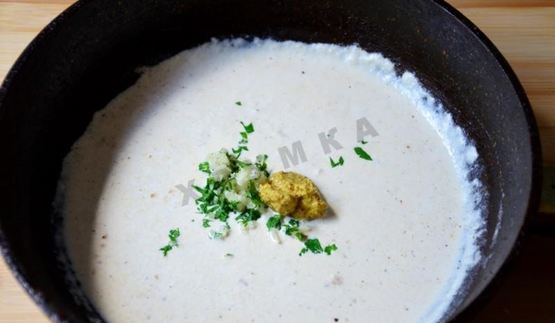 куриная печень в сливочно-горчичном соусе