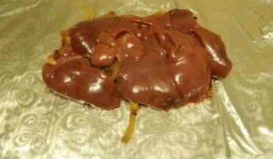 куриная печень, запеченная в фольге