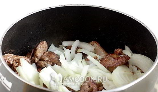 куриная печень жареная с луком