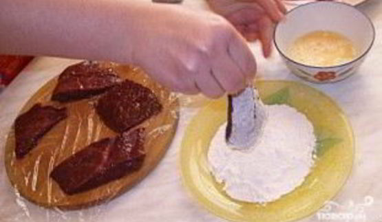 отбивные из печени