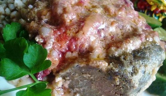 печень говяжья в имбирно-сливовом соусе