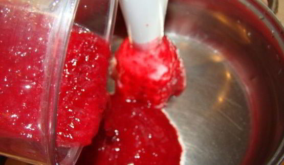 печень птицы в ягодном соусе