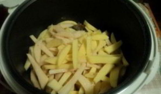 печень с картошкой в мультиварке