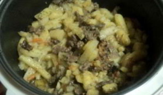 печень с картошкой в мультиварке