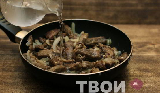 печень с луком