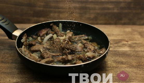 печень с луком