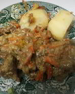 Печень тушеная в сливках