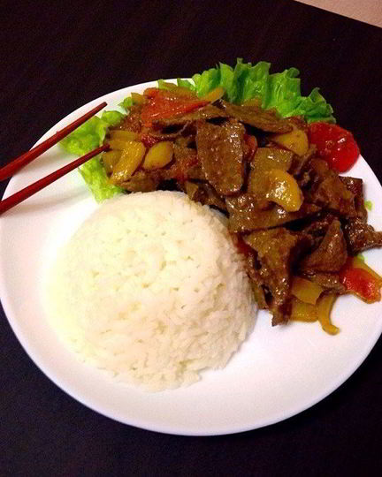 Рецепт печени в азиатском стиле