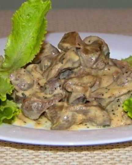 Рецепт печени в сметане в мультиварке