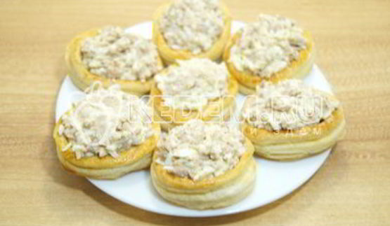 волованы с печенью трески