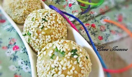 закусочные шарики с печенью трески