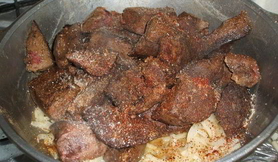 жареная печень