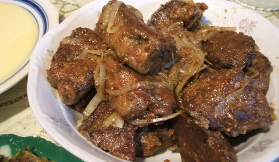 жареная печень