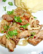 Жареная телячья печень Нежная