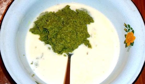 ароматное зеленое пельменное тесто