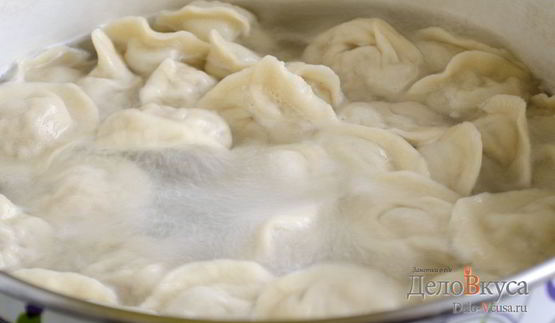 домашние пельмени с мясом