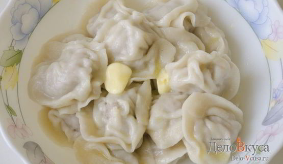 домашние пельмени с мясом