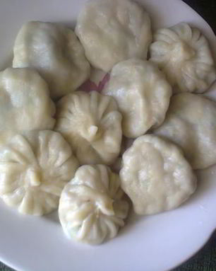 Хинкали постные с грибами