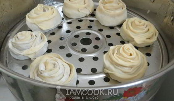 ленивые пельмени-розочки