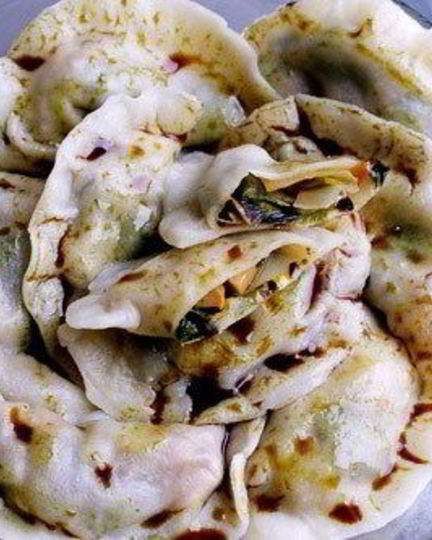 Рецепт пельменей с королевской вешенкой и пореем