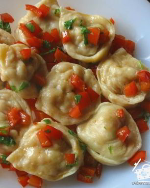 Пельмени с креветками