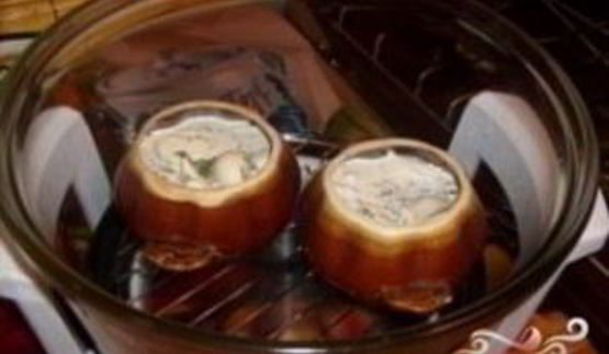 пельмени в горшочках в аэрогриле