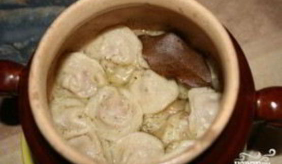 пельмени в горшочках в микроволновке