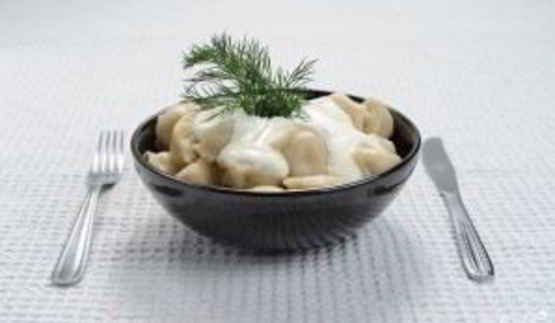 пельмени в горшочке в молоке