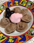 ПП-пельмени с виноградом