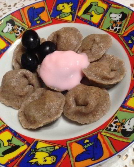 Рецепт пп-пельменей с виноградом