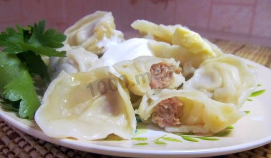 свиные пельмени из свинины