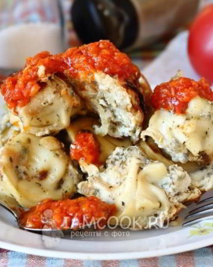 Рецепт жареных пельменей с яйцом