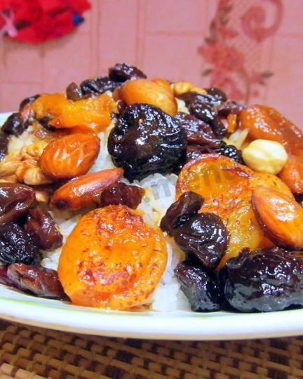 Рецепт армянского плова с изюмом и сухофруктами сладкий