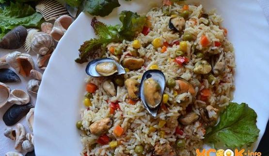 паэлья с мидиями