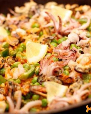 Паэлья с морепродуктами