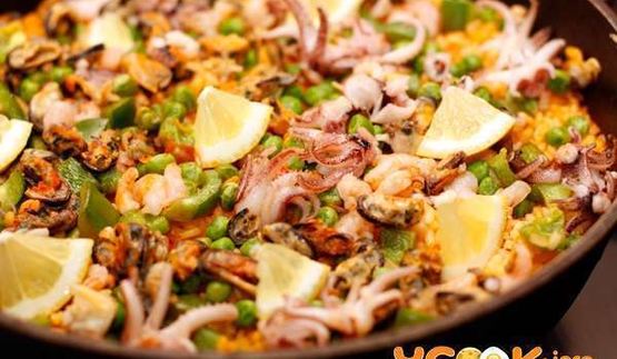 паэлья с морепродуктами