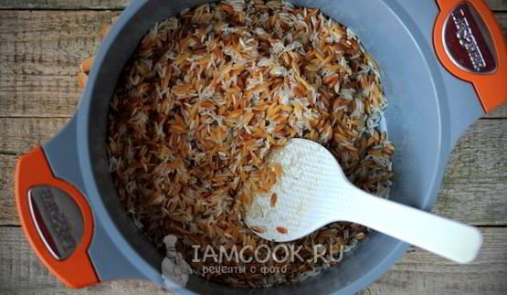 пилав из пасты орзо и риса