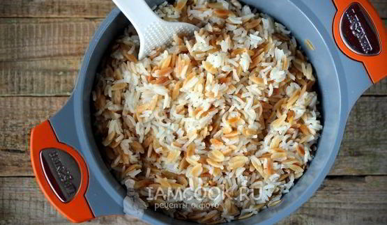 пилав из пасты орзо и риса