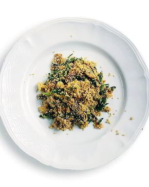 Плов из киноа с грибами