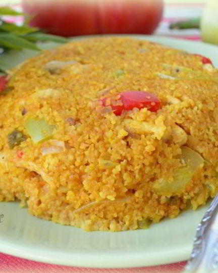 Рецепт плова из кус-куса и куриного филе в восточном стиле